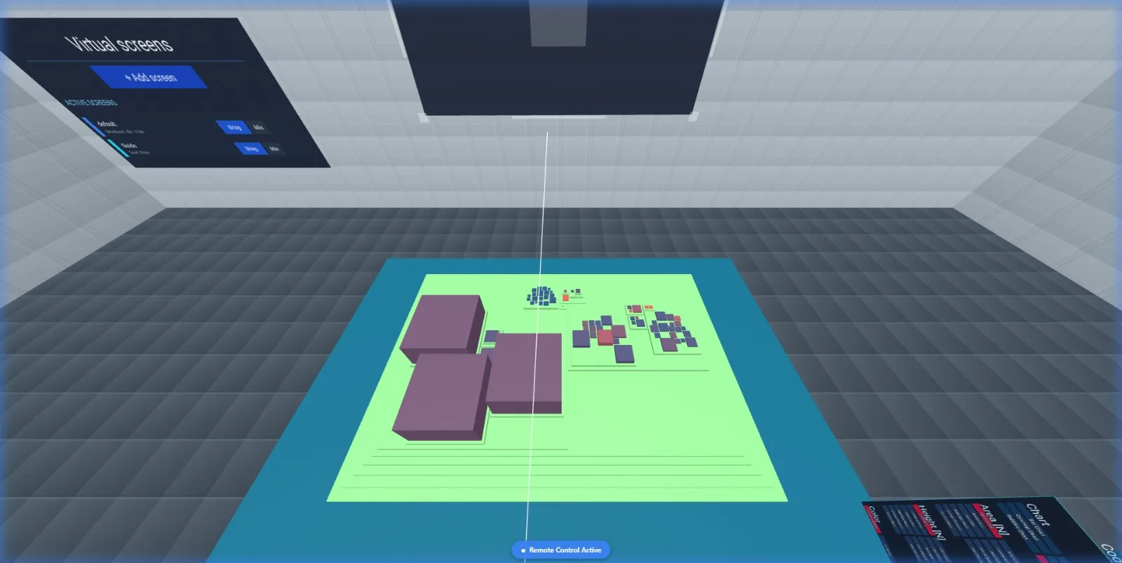 Flying over the codebase skyline in VR